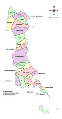 Political divisions of Eastern Samar