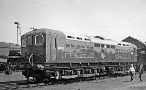 Photograph showing one of the three electric locomotives built in 1941 to the Hastings line loading gauge.