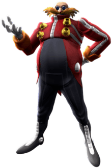 Doctor Eggman, as he appears in Sonic the Hedgehog. Unlike other incarnations of the character, this design is photorealistic