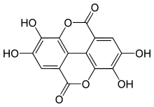 Skeletal formula of ellagic acid