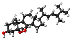 Ball-and-stick model of ergosterol peroxide