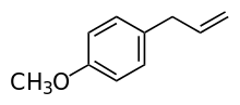 Skeletal formula of estragole