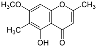 Chemical structure of eugenitin