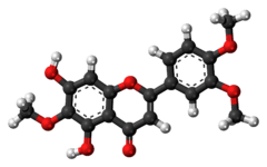 Ball-and-stick model of eupatilin