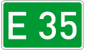 European route E 35 shield}}