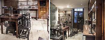 Royal Institution. Faraday Museum. Faraday's original 1850s laboratory