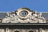 Pediment on the Hôtel Louvre et Paix in Marseille