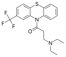 Skeletal formula of fluacizine