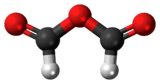 Ball-and-stick model of the formic anhydride molecule