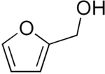 Structural formula of furfuryl alcohol