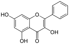 Skeletal formula of galangin