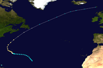 Track map of Hurricane George