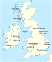 Map of Britain and Ireland