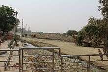 gomti riverfront construction- riverbed and floodplain