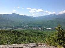 View of town from mountain