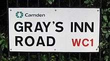 Roadsign with apostrophe