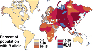 Multicolored world map