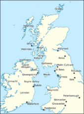 Map of Britain and Ireland