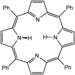 Lewis structure for meso-tetraphenylporphyrin