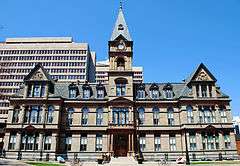 A photo of Halifax City Hall as seen from Grand Parade.