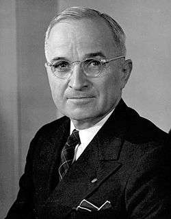 Harry S. Truman, thirty-third President of the United States