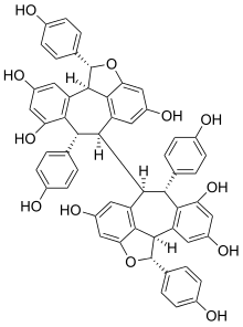 Chemical structure of hopeaphenol