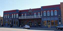 A brick. two-story building