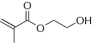 Skeletal formula of Hydroxyethyl methacrylate