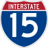 Interstate 15 marker