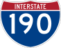 Interstate 190 marker