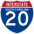 Interstate 20 marker