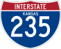 Interstate 235 marker