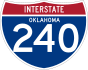 Interstate 240 marker