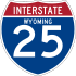 Interstate 25 marker