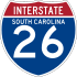 Interstate 26 marker