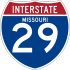 Interstate 29 marker