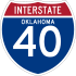 Interstate 40 marker