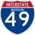 Interstate 49 marker