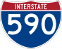 Interstate 590 marker