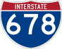 Interstate 678 marker