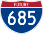 Interstate 685 marker