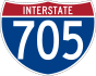 Interstate 705 marker