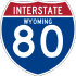 Interstate 80 marker