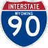 Interstate 90 marker