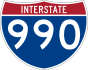 Interstate 990 marker