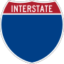 Blank Interstate shield