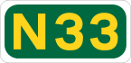 N33 road shield}}