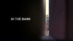 Series title on a background of a dark alley