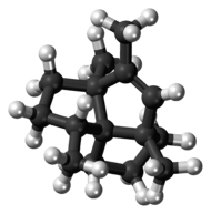 Ball-and-stick model of the isocomene molecule