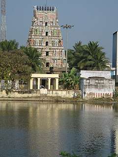 Gateway tower of the temple